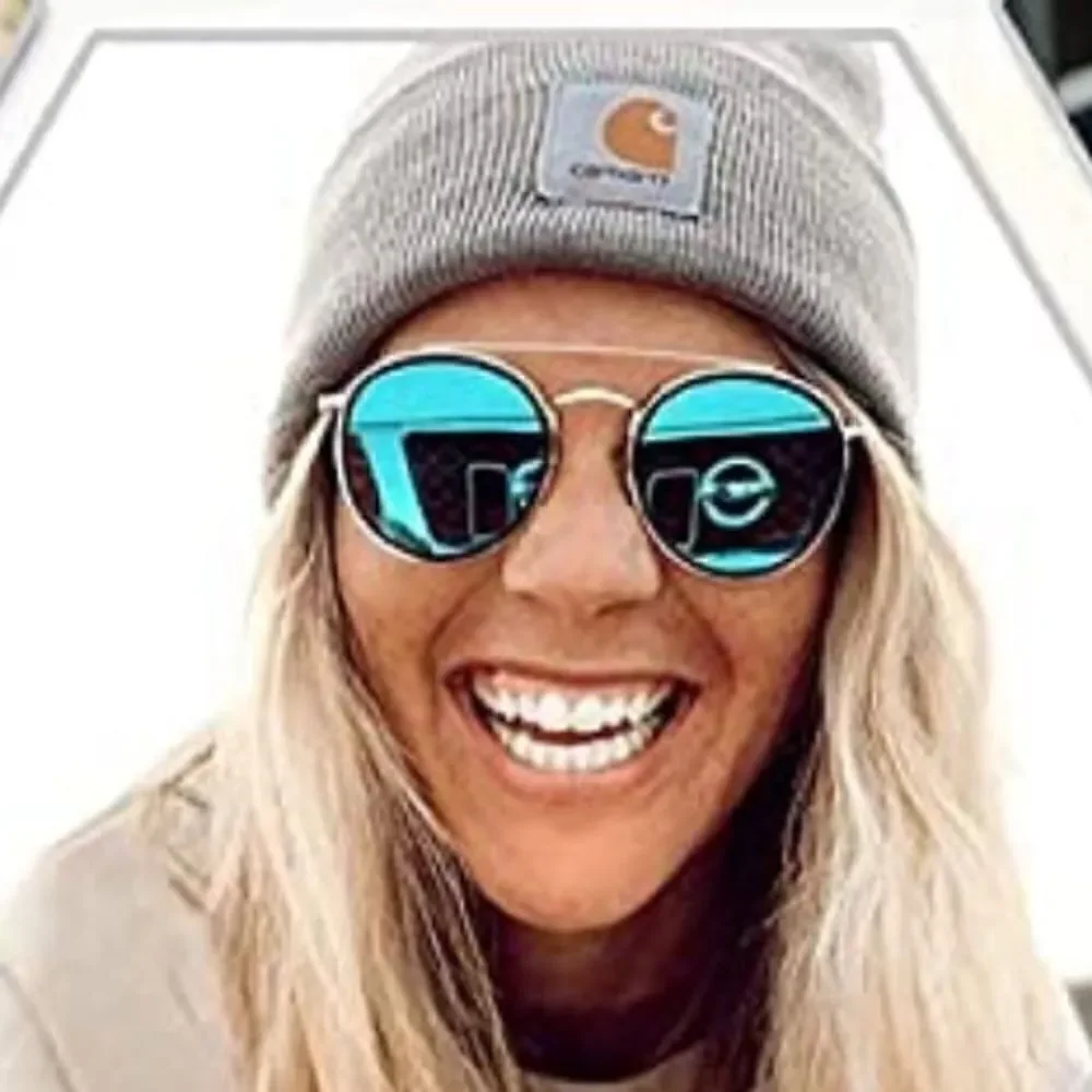 Round Retro Double Bridge Sunglasses